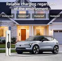 Nouveau chargeur EV portable intelligent de type 2, 16A, 3,5 kW, étanche IP65, avec WiFi et contrôle par application pour voitures électriques
