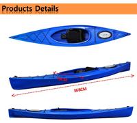 Nouveau design de kayak assis en plastique de l'usine TOLEE couleur personnalisable vente en gros eaux de l'océan mer Gobo bateaux à rames en polyéthylène