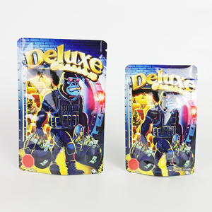 3.5G 7G Sacs Mylar personnalisés résistants aux enfants Emballage en plastique aluminisé de qualité alimentaire Sac à fermeture éclair en Mylar - Product Image 1