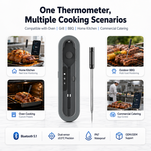 OEM Professional <strong>Bluetooth</strong> Meat <strong>Thermometer</strong> Wireless Digital Food Probe With Rechargeable Charging Dock - Product Image 2