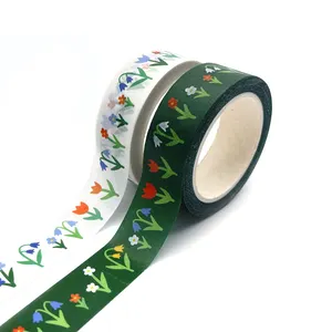 無料サンプルカラフルな装飾的なDiyカスタムCMYK印刷マスキング和紙テープ