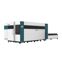 Machine de découpe laser à fibre LXSHOW LX3015P haute puissance avec couvercle entièrement fermé et plateforme d'échange pour tôles métalliques
