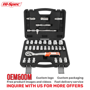 OEM 32-Piece cơ khí chuyên nghiệp nói chung tay công cụ Kit tự động sửa chữa chrome vanadi thép bền cờ lê ổ cắm trường hợp khó khăn - Product Image 2