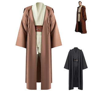 Uniforme <span class=keywords><strong>Jedi</strong></span> al por Mayor, Túnica con Capucha, Trajes de Caballero, Túnica Negra, Uniforme Completo de Halloween, Túnica Sith con Capucha, Capa, Disfraz de Cosplay - Product Image 1