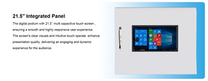 Giá tốt nhất thông minh LCD 21.5 inch tất cả-trong-một màn hình cảm ứng PODIUM kiosk với mic và loa cho hội nghị - Product Image 4