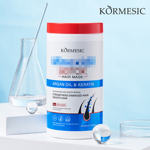 KORMESIC Marque Privée 1000g Masque Capillaire Nourrissant à la Kératine et à l'Huile d'Argan Bio Sans Rinçage Anti-Pelliculaire Réparateur Soin Capillaire Professionnel - Product Image 5