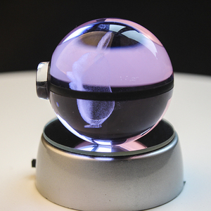 Vente en gros de Poké Balls en verre lumineuses de 8 cm, Poké Balls <span class=keywords><strong>Pokémon</strong></span> Go, lampes de nuit <span class=keywords><strong>Pokémon</strong></span>, jouets de Noël, cadeaux en gros - Product Image 2