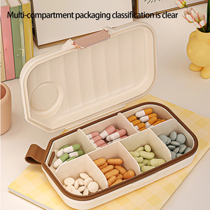 Hàng tuần <span class=keywords><strong>Pill</strong></span> Organizer 3 lần một ngày khoang <span class=keywords><strong>Pill</strong></span> Dispenser Box với du lịch thuốc <span class=keywords><strong>container</strong></span> cho vitamin - Product Image 2
