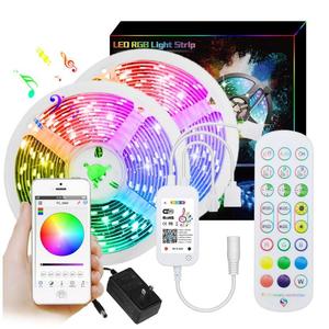 Tira de luces <span class=keywords><strong>LED</strong></span> inteligente de 5m, 10m, 15M, <span class=keywords><strong>wifi</strong></span>, Alexa, Google Home, compatible con aplicación remota, sincronización de música, 12V - Product Image 3