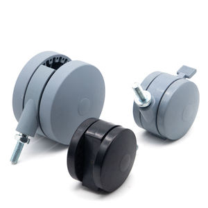 Juego de 4 ruedas para carretilla industrial de placa de acero ultraresistentes y engrosadas, con rodamientos dobles de precisión y superficie suave al tacto - Product Image 4