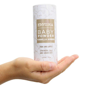 Échantillon gratuit bébé produits de soins de la peau naturel vanille ambre marque privée bébé poudre - Product Image 6