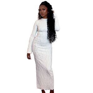 New Trendy Fashionable Knitted <strong>Dress</strong> Sexy Long Sleeved <strong>Maxi</strong> <strong>Dress</strong> Skinny Slim Elegant Women <strong>Dress</strong> - Product Image 5