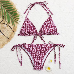 Trajes de Baño de Diseño Personalizados con Letras de Marca, Bikini de Dos Piezas, Ropa de Playa Sexy de Dos Piezas - Product Image 3