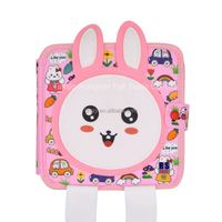 2026 New Design Stock Montessori Busy Book Pink Rabbit Theme Felt Quiet Baby Book Activity Book for Toddler Education