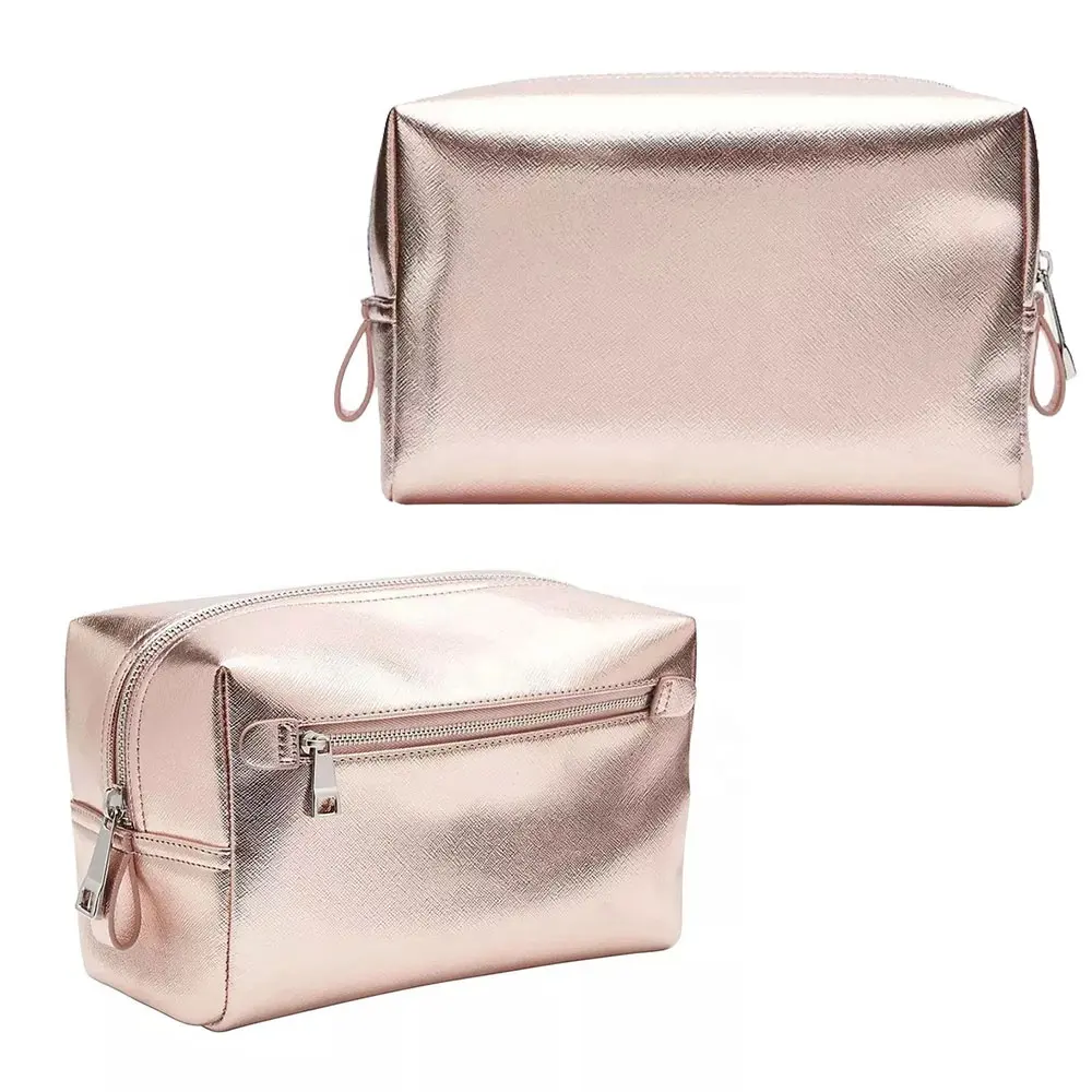 Facile flexile heavy-duty rexine fabric toiletry bag success Wrinkle resistant cosmetic case general central makeup bags