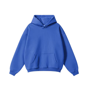 เสื้อฮู้ดดี้สตรีทแวร์สั่งทำขายส่ง ผ้าคอตตอน 100% ทรงโอเวอร์ไซส์ พิมพ์ลายพัฟฟ์ เสื้อฮู้ดผู้ชาย - Product Image 1