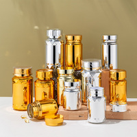 Conteneur de capsules de couleur or, 80cc, 100cc, 120cc, 175CC, 210cc, bon marché, bouteille vide de pilules de vitamine pour animaux de compagnie