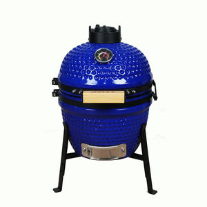Barbecue en céramique AUPLEX, vert, polyvalent, <span class=keywords><strong>mini</strong></span> <span class=keywords><strong>grill</strong></span> <span class=keywords><strong>Kamado</strong></span> de 13 pouces, pour l'extérieur - Product Image 1
