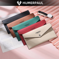 Tas amplop kulit sapi asli kualitas tinggi dompet penyimpan kartu panjang tipis tas genggam paspor dompet ponsel wanita