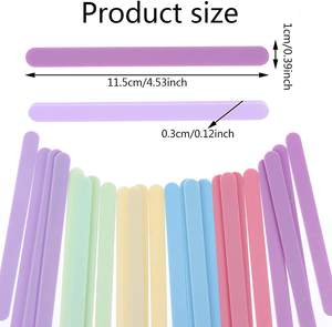 Palitos de <span class=keywords><strong>paleta</strong></span> con purpurina, palitos de helado acrílicos reutilizables, palitos de pastel de caramelo para molde de helado Cakesicle - Product Image 3