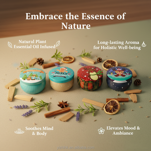 Gliway Vente en gros de 12 bougies parfumées multicolores en cire de soja, aromathérapie, thérapie curative, coffret cadeau de luxe - Product Image 5