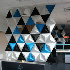 Panel Acústico Triangular de Poliéster Sólido de 9 mm, Panel Acústico de Pared para Reducción de Ruido para Estudio de Grabación, Cine, Auditorio - Product Image 2