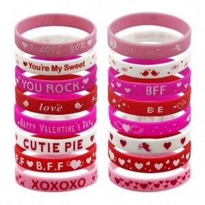 Bracelet en silicone personnalisé pour la Saint-Valentin, bracelet promotionnel professionnel pour événement - Product Image 6