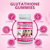 Capsules Glutawhite 1500000mg Haute Puissance L-Glutathion Collagène Vitamine C pour Éclaircissement de la Peau et Éclat Lumineux – Complément Alimentaire