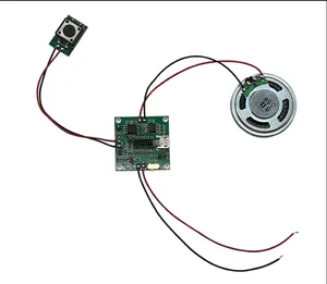Tombol tekan/sensor cahaya diaktifkan USB dapat diunduh 8M MP3 WAV musik pemutar suara modul suara dengan Speaker untuk Natal DIY Gi