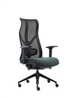 Chaise de bureau ergonomique à dossier haut et réglable en hauteur avec mécanisme fonctionnel