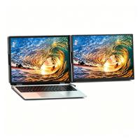 Écran portable double 15,6 pouces pour ordinateur portable, extension 1080P FHD IPS LCD, Plug and Play, pour ordinateur portable et Macbook
