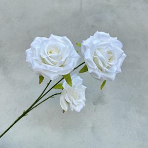 Nouveauté Arrangement floral artificiel blanc brillant Fleurs artificielles blanches et vert olive Plantes artificielles Tiges de verdure - Product Image 4