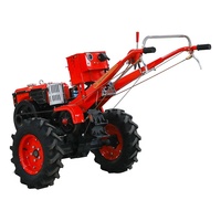 Mesin diesel pendingin air 15hp 8-22hp, 2 roda pertanian berjalan di belakang traktor dengan CE