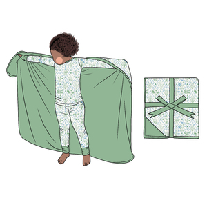 Manta <span class=keywords><strong>de</strong></span> Bambú <span class=keywords><strong>de</strong></span> Doble Capa <span class=keywords><strong>de</strong></span> Buena Calidad para Niños, 50x50 Pulgadas, 1 Lado Estampado, 1 Lado <span class=keywords><strong>de</strong></span> Color Sólido, Suave para Bebés - Product Image 3