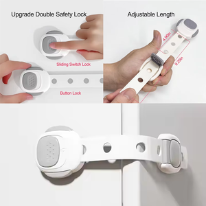 מנעול ילד ארון מנעול תינוק בטיחות בטיחות לתינוק מגנטי הגהה רצועות בטיחות ילדים ארונות - Product Image 4