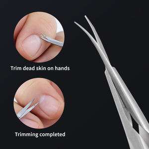 Forbici Corneali <span class=keywords><strong>Venus</strong></span> da 8,5 cm in Acciaio Inossidabile, Strumenti Oftalmici, Forbici per Cuticole con Impugnatura Antiscivolo, Vendita Diretta dalla Fabbrica - Product Image 3