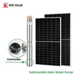 WHC Submersible DC Solar Well Water Pump Solar Deep Well Water Pump Inverter For Sale