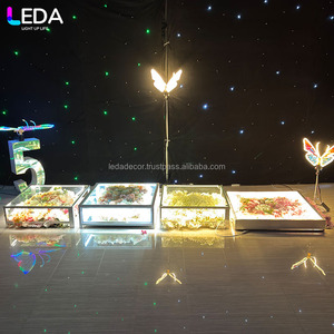 ฉากหลังไฟ LED อะคริลิค LEDA รุ่นโมเดิร์น ลายท้องฟ้าเต็มดาว แสงสี RGB สำหรับตกแต่งงานแต่งงานและกิจกรรมต่างๆ - Product Image 1