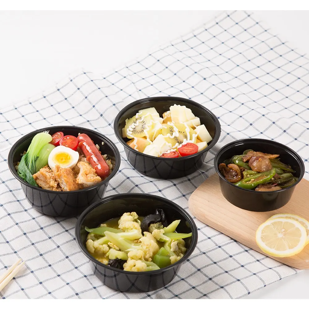 Bán Hot Bữa Ăn Prep Lò Vi Sóng Salad Trái Cây Hộp Rõ Ràng Nhựa Thực Phẩm Dùng Một Lần Container