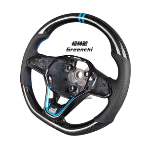 Utilisé pour Volkswagen <span class=keywords><strong>Golf</strong></span> 8 GTI Polo Volant de direction en fibre de carbone Modification et mise à niveau - Product Image 2