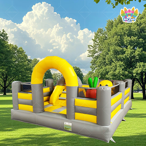 Castillo Inflable Acuático <span class=keywords><strong>de</strong></span> PVC con Diseño <span class=keywords><strong>de</strong></span> Patas <span class=keywords><strong>de</strong></span> Pato Amarillo, Casa <span class=keywords><strong>de</strong></span> <span class=keywords><strong>Gabby</strong></span>, Tobogán Acuático, Castillo Hinchable Personalizado, Marca Aeor, Hecho en Guangdong - Product Image 1