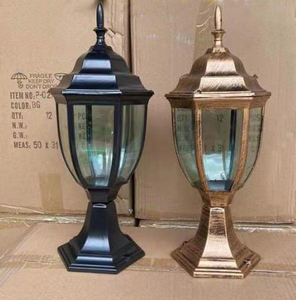 Ngoài trời cổ điển phong cách Châu Âu không thấm nước dẫn đèn vườn, ngoài trời không thấm nước tường đèn E27 ánh sáng đèn tường (5019 A/N BK) - Product Image 3