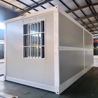 Casa Contenedor Plegable Resistente, Casa Modular Prefabricada, Instalación Rápida, Casa Desmontable Plegable para Vivir u Oficina