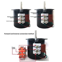 Moteur AC 60KTYZ 220V, micro-moteur à vitesse lente, 14W, moteur synchrone à aimant permanent avec engrenages