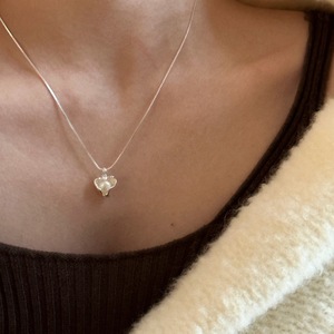 Collar con Colgante de Diamante Ovalado de Diseño de Alta Gama, Estilo Coreano, Plata de Ley S925, con Cadena Geométrica para Clavícula - Product Image 5