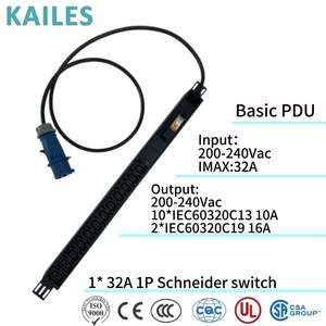 Unità di Distribuzione Elettrica KAILES PDU 32A 10C13+2C19 Verticale Industriale per Installazione in Armadio Data Center Completamente Personalizzabile - Product Image 6