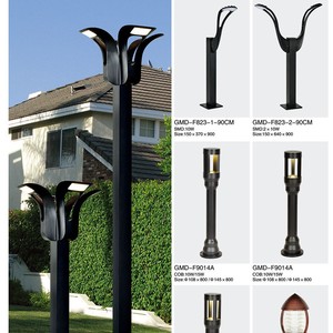 Lámpara de jardín LED GMD SP550C E27 de 800 mm de altura, de aleación de aluminio, para iluminación exterior de patios y caminos. - Product Image 4