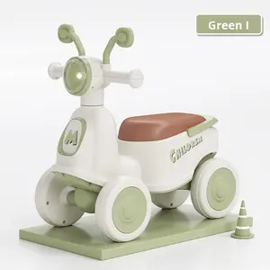 Draisienne en plastique pour enfants Modèle TM-018 pour les âges de 12 à <span class=keywords><strong>18</strong></span> <span class=keywords><strong>mois</strong></span> Sans pédales Grand siège Bébé apprenant à marcher Scooter à quatre roues - Product Image 1