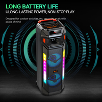 Altavoz Bluetooth SING-E ZQS8271 Dual de 8 Pulgadas con RGB, Micrófono y Control Remoto, También Funciona como Soporte para Teléfono, Suministro Directo de Fábrica, Envío Rápido Disponible