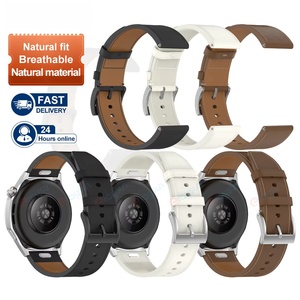 Correa de Cuero Suave y Transpirable de Lujo HUANLONG para Reloj Inteligente GT5 de 46 mm y GT5Pro de 46 mm, Reemplazable, Ajustable y de Liberación Rápida - Product Image 2